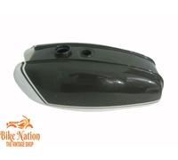 ADATTO PER BSA A65 Thunderbolt BLITZ GREEN & WHITE GEMALTEN GAS serbatoio...