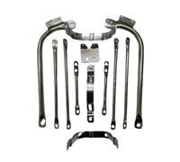Adatto Per BSA A7 A10 SUPERROCKET GOLDSTAR Set Di Supporti Per Parafango Cromati