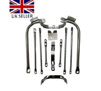 Adatto Per BSA A7 A10 SUPERROCKET GOLDSTAR Set Di Supporti Per Parafango Cromati