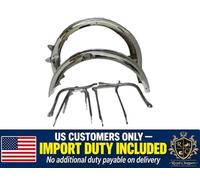 ADATTO PER BSA B31/B33 SET PARAFANGHI CROMATI (PREFORATO) MODELLO STANTUFFO
