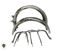 ADATTO PER BSA B31/B33 SET PARAFANGHI CROMATI (PREFORATO) MODELLO STANTUFFO