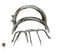ADATTO PER BSA B31/B33 SET PARAFANGHI CROMATI (PREFORATO) MODELLO STANTUFFO