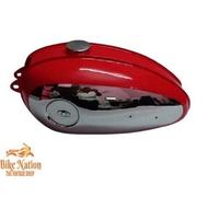 ADATTO PER BSA C10 C11 C12 C11G 250 MODELLO STANTUFFO ROSSO E CROMATO...