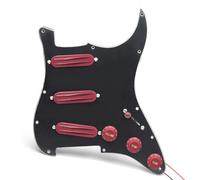 Adatto Per Chitarra Elettrica ST SSS Pickup Pannello Nero Piccolo Pickup A Doppia Pista 500k(Purple)