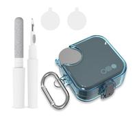 Adatto per CMF Buds 2 Plus/Buds 2/Pro 2 - Custodia protettiva in TPU con protezione antigraffio a 360°, moschettone traccia e penna di pulizia e 2 pellicole adesive, resistente, taglio preciso (blu