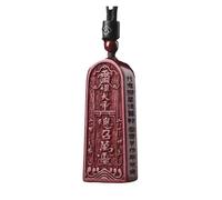 Adatto per collana con ciondolo a forma di cinabro naturale a forma di cinabro con cinque tuoni, amuleto curativo Feng Shui per uomini e donne (stile 1)