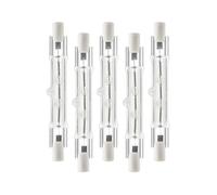 adatto per confezione da 5 R7s 118mm 300w 230v, lampadina alogena lineare r7s, lampada alogena dimmerabile