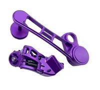 Adatto per deragliatore posteriore, tendicatena e leva del cambio per bici pieghevole Brompton LITEPRO EIEIO tenditore puleggia rullo catena(Purple with A7Shifte)