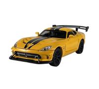 Adatto Per Dodge Viper ACR 1:32 Modello In Lega Statico Collezione Hobby Ornamenti(Yellow)