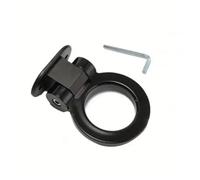 Adatto per ganci per rimorchi auto multicolori, anello decorativo da corsa con chiavi per migliorare il veicolo (1 set nero)
