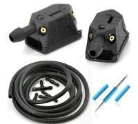 Adatto per GAZ per Gazelle per il prossimo 2013-2022 lavavetri per parabrezza auto getti spray ugelli per rondella spray kit ugelli tergicristallo (ugello e tubo da 2 m) (con regolatore)