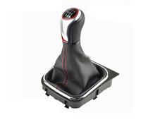 Adatto per Golf 5/6 MK5 / MK6 Jetta Pomello del cambio auto leva del cambio penna 5 6 velocità maniglia Ball Boot copertura ghetta accessori (opaco 6 Gear-Boot)