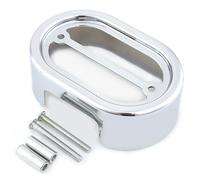 Adatto per Harley Softail Breakout Fat Boy Slim Heritage Cross 01-17 Copertura regolatore moto Spoiler mento anteriore spoiler per labbro,Anti Collisione Accessori(Chrome)