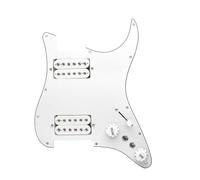 Adatto Per Il Montaggio Della Protezione Del Pickup Della Chitarra Elettrica ST SQ HH In Alluminio Nichel Cobalto Nero Il Pickup Può Essere Tagliato Singolarmente(White)