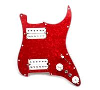 Adatto Per Il Montaggio Della Protezione Del Pickup Della Chitarra Elettrica ST SQ HH In Alluminio Nichel Cobalto Nero Il Pickup Può Essere Tagliato Singolarmente(Pearl C)