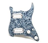 Adatto Per Il Montaggio Della Protezione Del Pickup Della Chitarra Elettrica ST SQ HH In Alluminio Nichel Cobalto Nero Il Pickup Può Essere Tagliato Singolarmente(Pearl D)