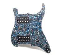 Adatto Per Il Montaggio Della Protezione Del Pickup Della Chitarra Elettrica ST SQ. Il Pickup HH Alnico Può Essere Tagliato Singolarmente.(Blue)