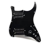Adatto Per Il Montaggio Della Protezione Del Pickup Della Chitarra Elettrica ST SQ. Il Pickup HH Alnico Può Essere Tagliato Singolarmente.(Black)