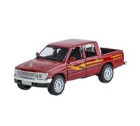 Adatto Per Il Pick-up Hilux Modello In Lega 1/32 Pressofuso Collezione Di Simulazione Suono E Luce Decorazione(Red)