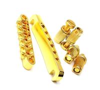 Adatto Per Il Supporto Per Corde Per Chitarra Elettrica Con Dado Superiore E Inferiore Per Cordiera A Ponte Chitarra Bridge(Gold)