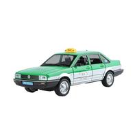 Adatto Per Il Taxi Volkswagen Santana 1:24 Modello In Lega Pressofusa Con Suono E Decorazione Luminosa(Green)