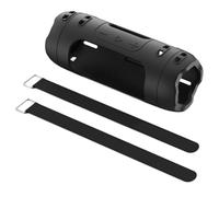 Adatto per J-BL FLIP 7 Custodia protettiva in silicone audio Copertura totale Antiurto Resistente ai graffi con ritagli antipolvere per il suono (Nero)