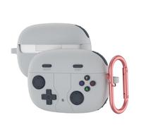 Adatto per JBL Wave 200/JBL Vibe Beam, custodia per auricolari in silicone di lusso, antiurto, con portachiavi, grigio