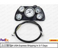 Adatto per Jeep Willys completo montaggio tachimetro faccia bianca piastra nera