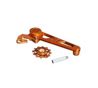 Adatto per kit di conversione a 9 velocità per bici pieghevole Brompton - Include deragliatore posteriore tenditore puleggia rullo catena(Chocolat)
