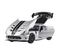 Adatto Per La Collezione Di Modelli Pressofusi Dodge Viper ACR SRT 1/32 Simulazione Di Suoni E Luci Decorazioni(Silver)