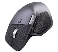 Adatto per Logitech MX Master4 mouse Adesivo antiscivolo Skate Adesivo fatto a mano Antiscivolo Pelle di lucertola Assorbe il sudore (Mezza copertura croce nera)