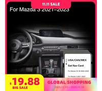 Adatto per Mazda 3 2021 2022 2023 Memoria GPS per veicoli Sat Nav Cover USA CAN MEX Mappe Sistema di aggiornamento dati Scheda SD
