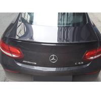 Adatto Per MERCEDES W205 Coupé Classe C Tuning Slim Spoiler NERO Verniciato