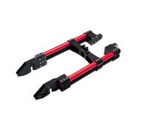 Adatto Per Moto Monkey Bike M3 M5 M6 Modifica Forcellone Posteriore 3D CNC Rinforzato Forcella Posteriore Piatta A Doppio Tubo Regolabile(60cm tube black red)
