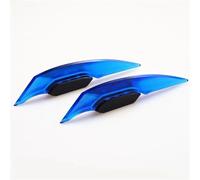 Adatto per moto, scooter, universale, alettone per moto, spoiler aerodinamico, ala dinamica con decorazione adesiva spoiler per labbro,Anti Collisione Accessori(Blue)