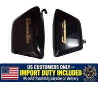 Adatto per Norton Commando Fastback/Interstate Tool Box & Oil Black Side Panels