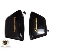 Adatto per Norton Commando Fastback/Interstate Tool Box & Oil Black Side Panels