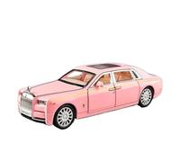 Adatto Per Rolls-Royce Phantom 1:32 Modello Di Auto Pressofusa In Metallo Con Simulazione Di Suoni E Luci Regalo Da Collezione(Pink)