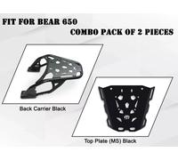 Adatto Per Royal Enfield Bear 650 "Portapacchi Posteriore Con Piastra Nera"