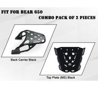 Adatto Per Royal Enfield Bear 650 Portapacchi Posteriore Con Piastra Nera