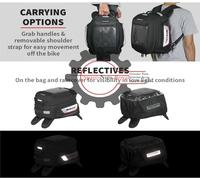 ADATTO PER ROYAL ENFIELD "BORSA SERBATOIO UNIVERSALE ALL MOTO BLACK FLY"