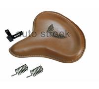 Adatto Per Royal Enfield Classic 350 500 Sella Frontale In Pelle Marrone Tan