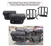 Adatto Per Royal Enfield Classic Reborn 350 "Borse Da Viaggio E Montaggio Nero"