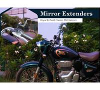Adatto Per Royal Enfield Classic Reborn 350 "Estensori Di Specchio Neri"