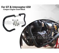 Adatto Per Royal Enfield GT E Interceptor 650 "Paraurti Motore Compatto Nero"