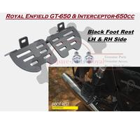 Adatto per Royal Enfield "GT & Interceptor 650 poggiapiedi nero sinistro e de...