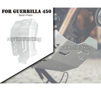Adatto Per Royal Enfield Guerrilla 450 "Vambrace Bash Plate Sumpguard Argento"