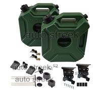 Adatto Per Royal Enfield Himalayan 411 CC BS4 Paio Di Taniche Con Supporto Verde