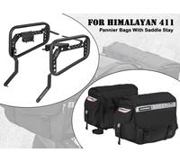 Adatto per Royal Enfield Himalayan 411 Saddle Stay con borsa da sella LEH nera