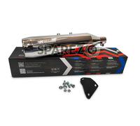 Adatto per Royal Enfield Himalayan 411 Silver Stallion SS silenziatore di...